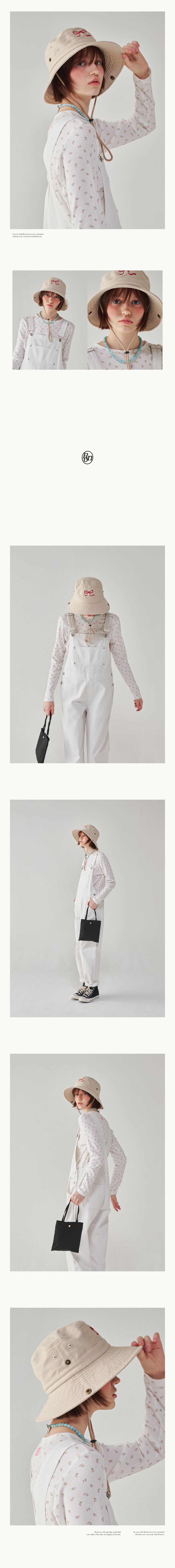 ハット RONRON HEART RIBBON SAFARI HAT 4BKS262 RONRON] Heart Ribbon Ball Cap – Arielle Store