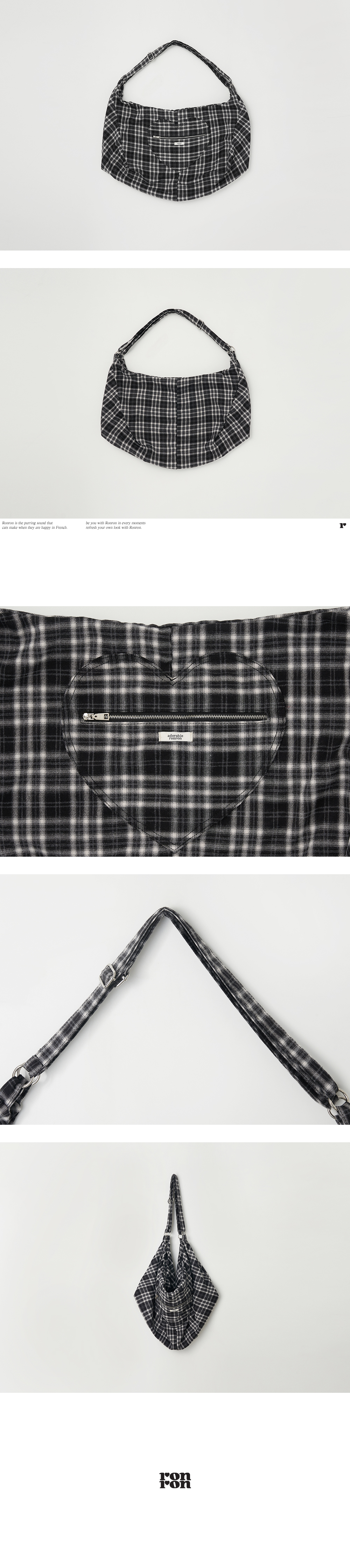 バッグ RONRON HEART ZIP POCKET 2WAY DUFFLE BAG MUSINSA公式 | RONRON HEART ZIP POCKET 2WAY DUFFLE BAG BLUE