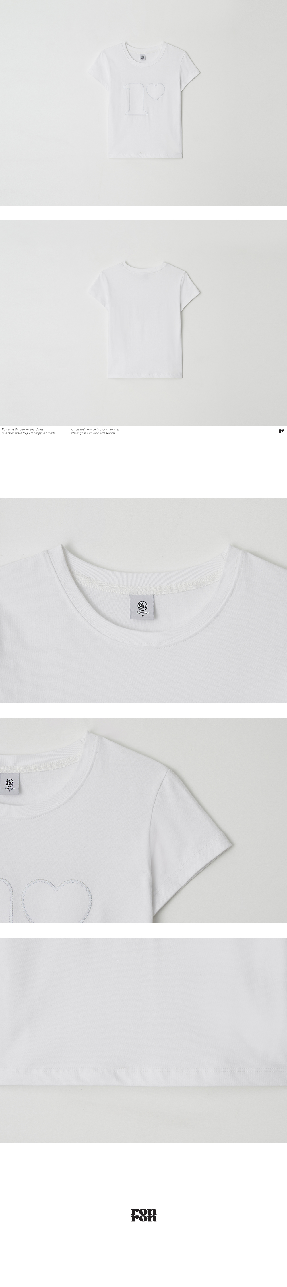 【RonRon】 R STITCH SHORT SLEEVE T SHIRT 2色 R STITCH SHORT SLEEVE T SHIRT BLACK - RONRON 론론