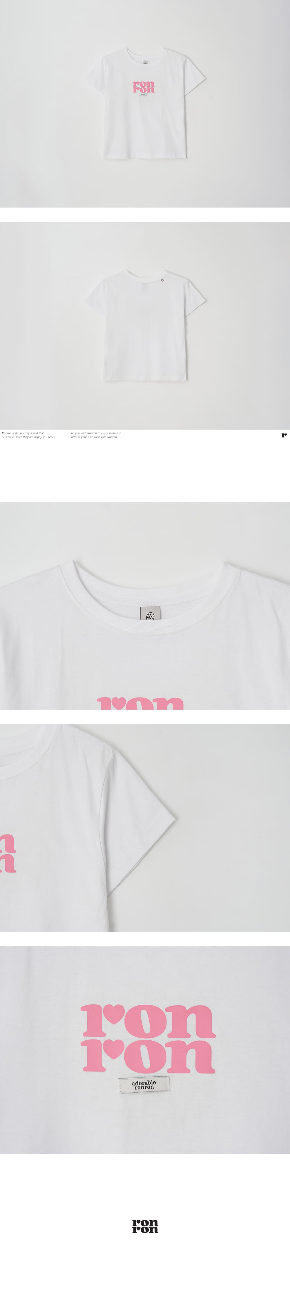 Tシャツ・カットソー RONRON LABEL LOGO CROP T SHIRT WHITE PINK RR25BST4256WP MUSINSA | RONRON LABEL LOGO CROP T SHIRT WHITE PINK