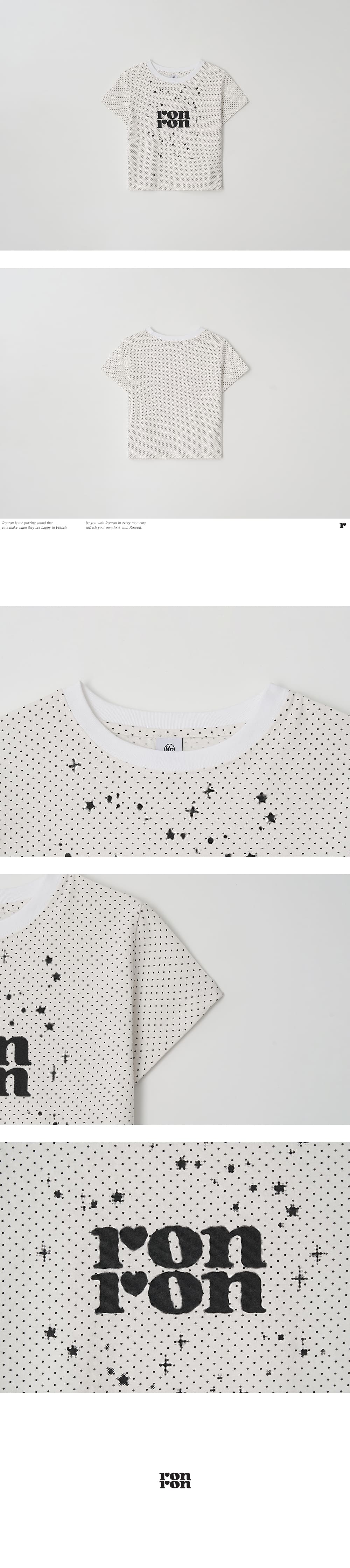 Tシャツ・カットソー RONRON MILKY WAY CROP T SHIRT WHITE RR25BST4291WH MUSINSA | RONRON MILKY WAY CROP T SHIRT WHITE DOT