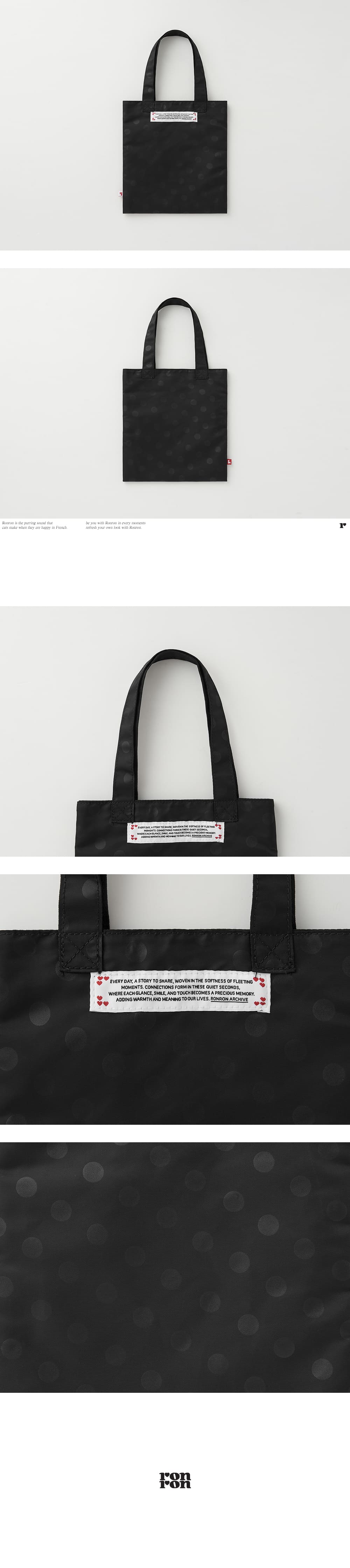 ★2025SS新作★RONRON★PETIT NYLON TOTE BAG MUSINSA | RONRON PETIT NYLON TOTE BAG BLACK DOT