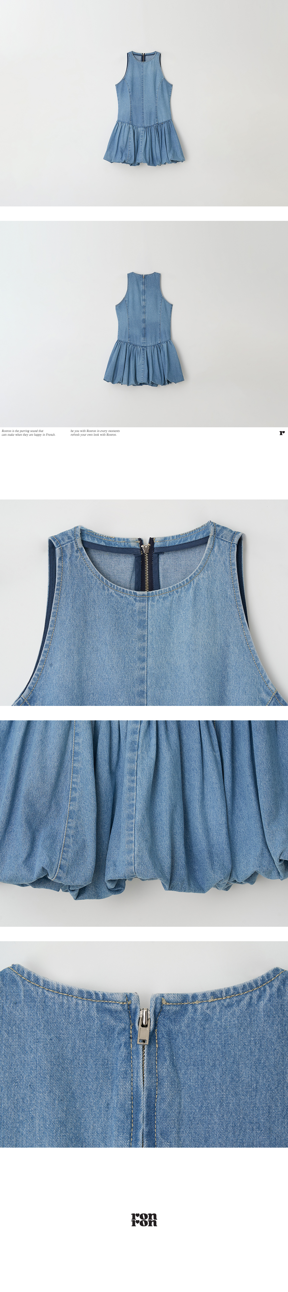 【RONRON】25SS/送料税込★PUMPKIN SLEEVELESS DENIM DRESS★ MUSINSA | RONRON PUMPKIN SLEEVELESS DENIM DRESS WHITE