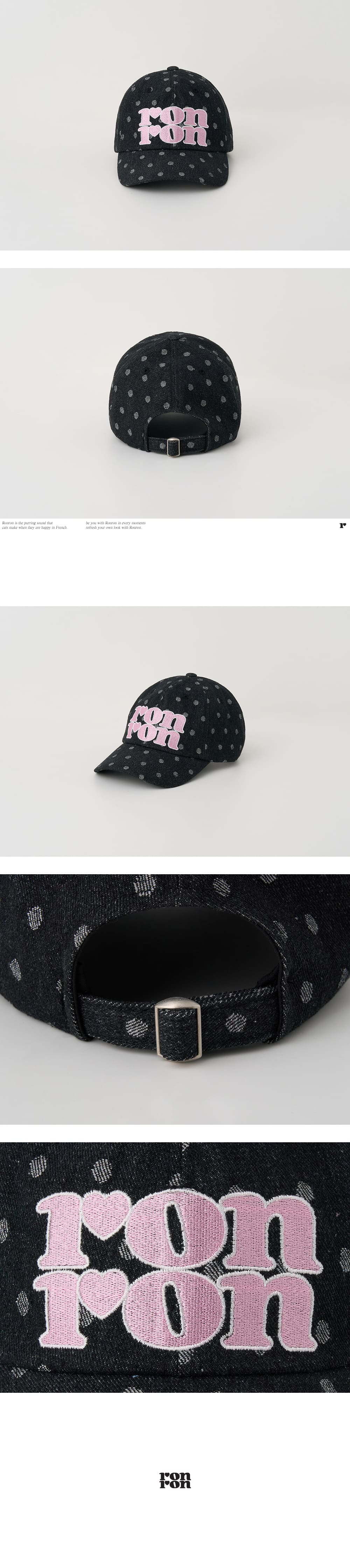 【RONRON】 LOGO BALL CAP 4色 ☆IVE ウォニョン 着用！！【RONRON】HEART RIBBON BALL CAP