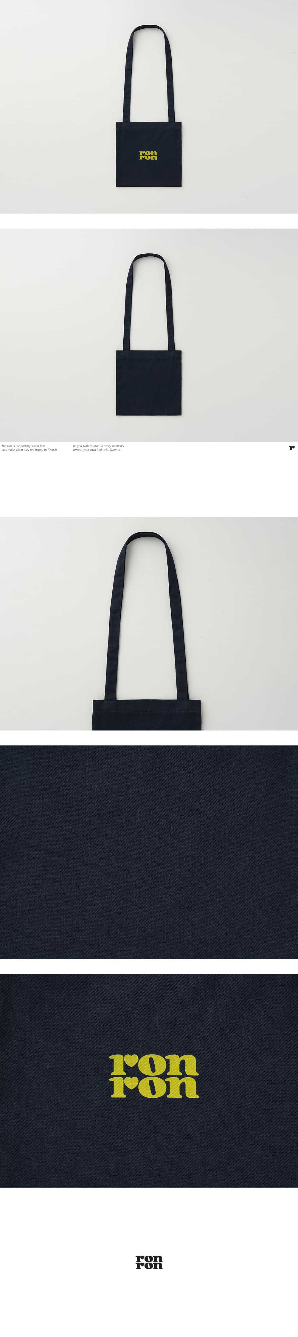 ★2025SS新作★RONRON★LOGO MINI CANVAS BAG LOGO MINI CANVAS BAG YELLOW - RONRON 론론