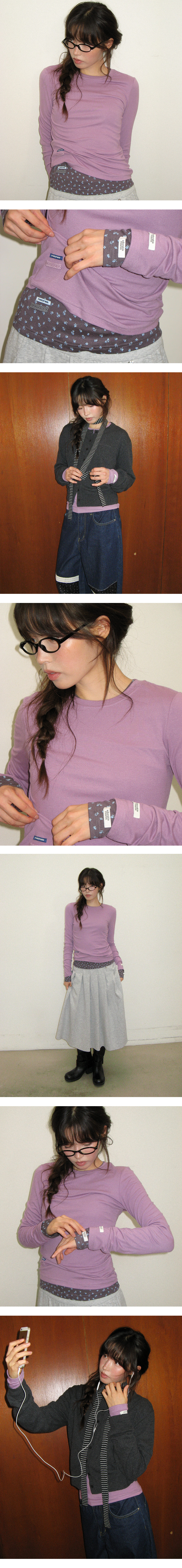 SOFT MINI LABEL LONG SLEEVE TEE