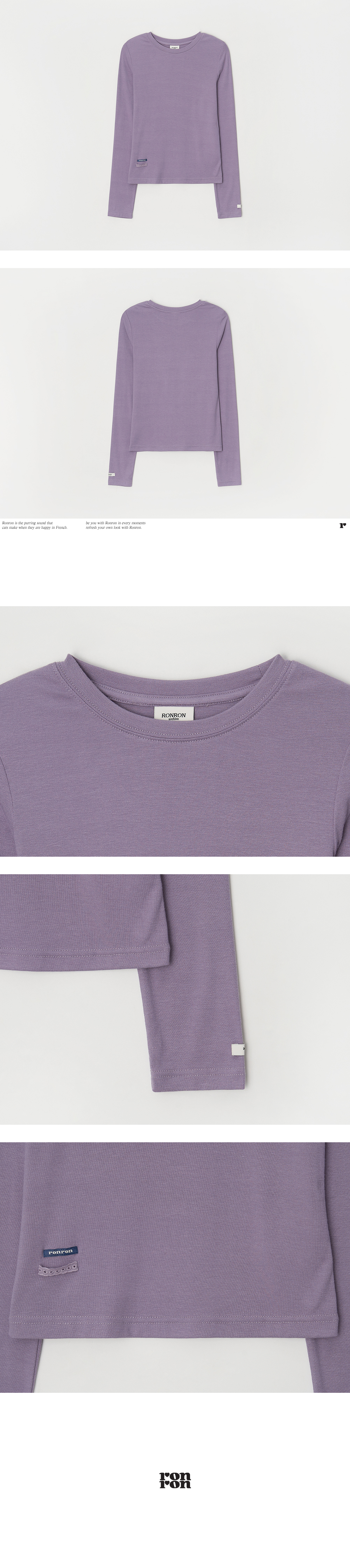 SOFT MINI LABEL LONG SLEEVE TEE